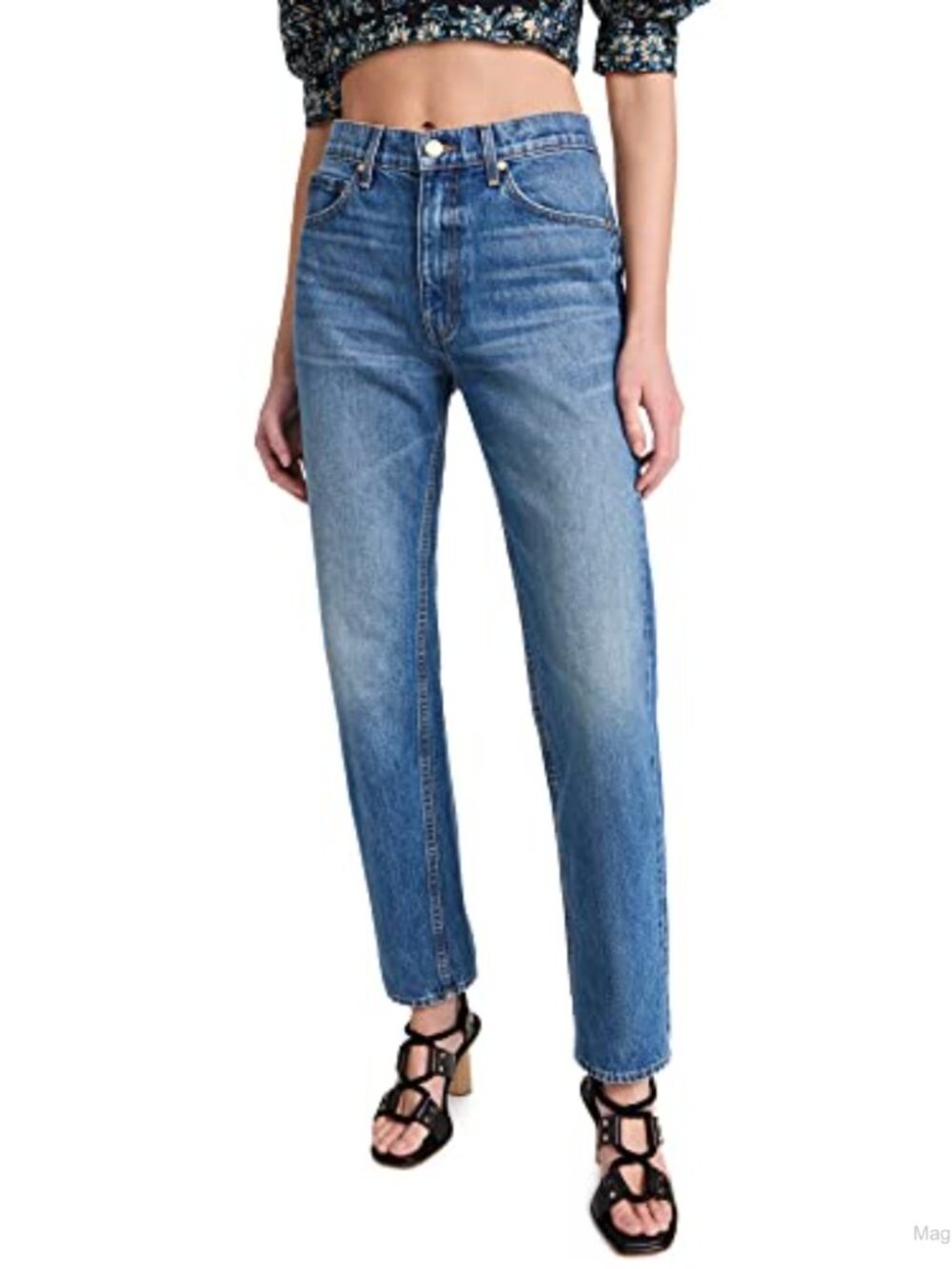 The Daphne Straight Leg Jeans Heavyweight Non-Stretch Denim Mid Rise